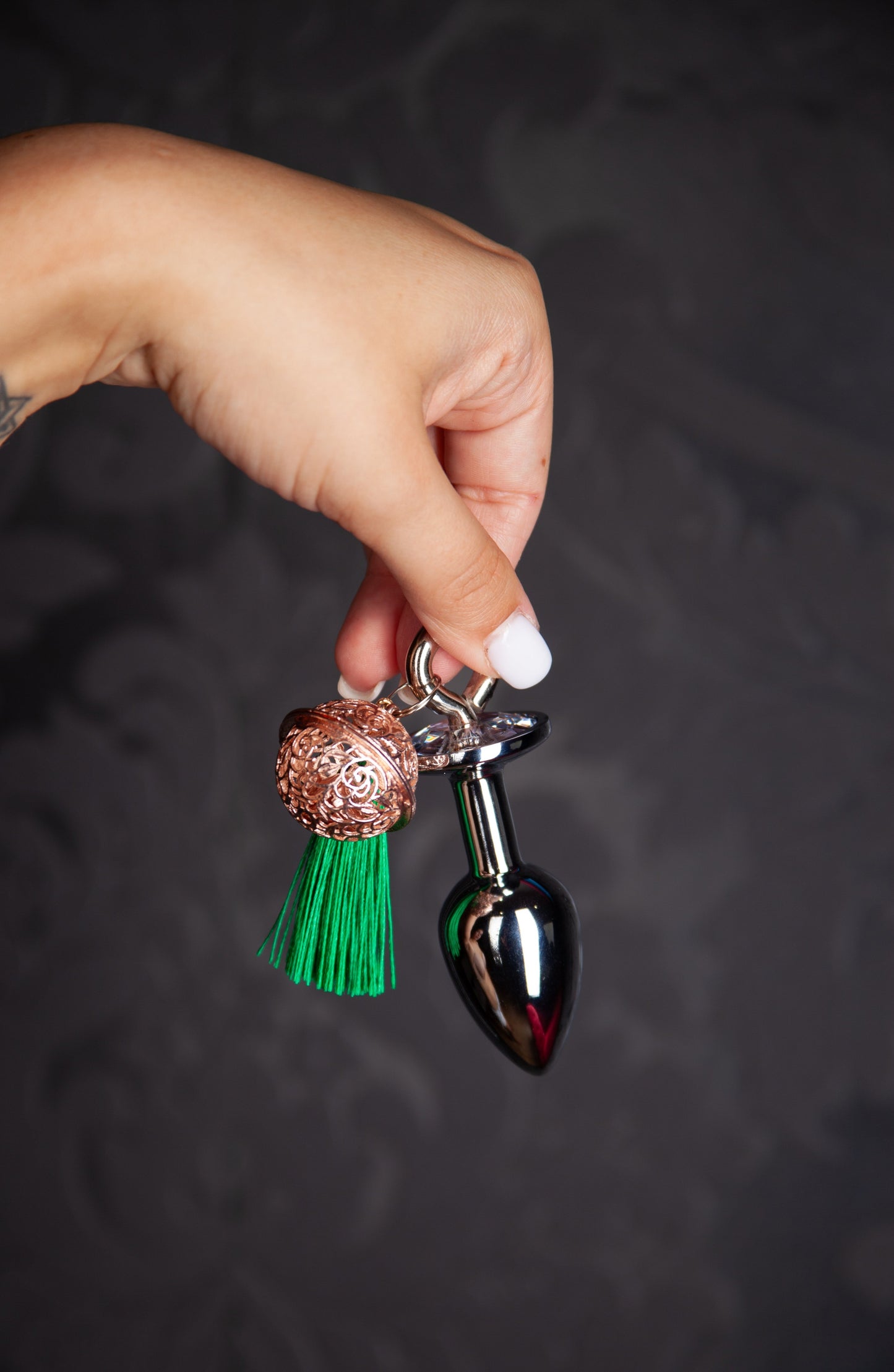 Stainless Steel Anal Plug With Tassel
