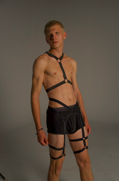 Mens elastic strap body gear set