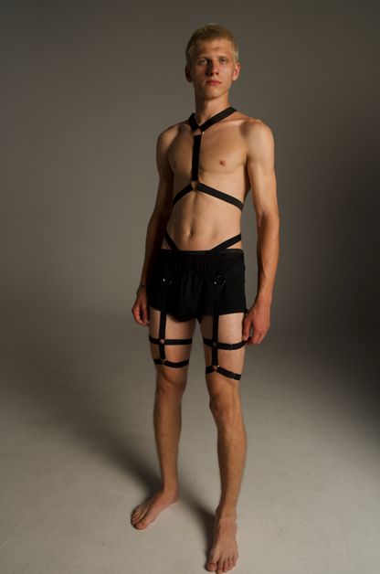 Mens elastic strap body gear set