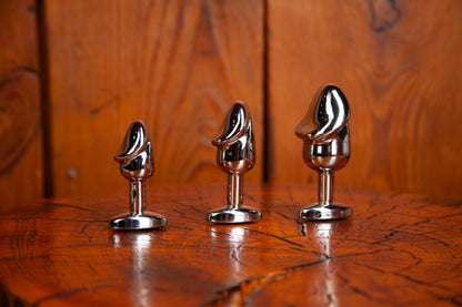 Set of Penis-Shaped Anal Plugs, 3 pieces, different sizes